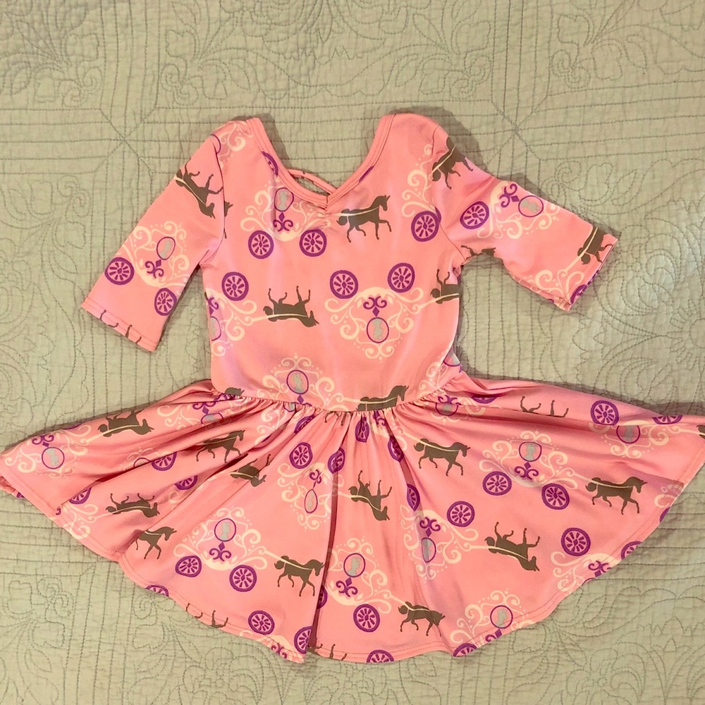 DotDot Smile Cinderella carriage dress 2T